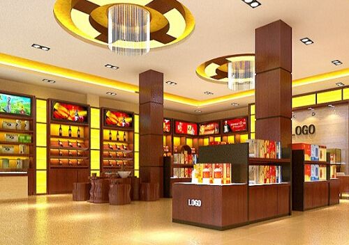 上海店铺装修:烟酒店装修设计(图1) 上海店铺装修:烟酒店装修设计(图1)